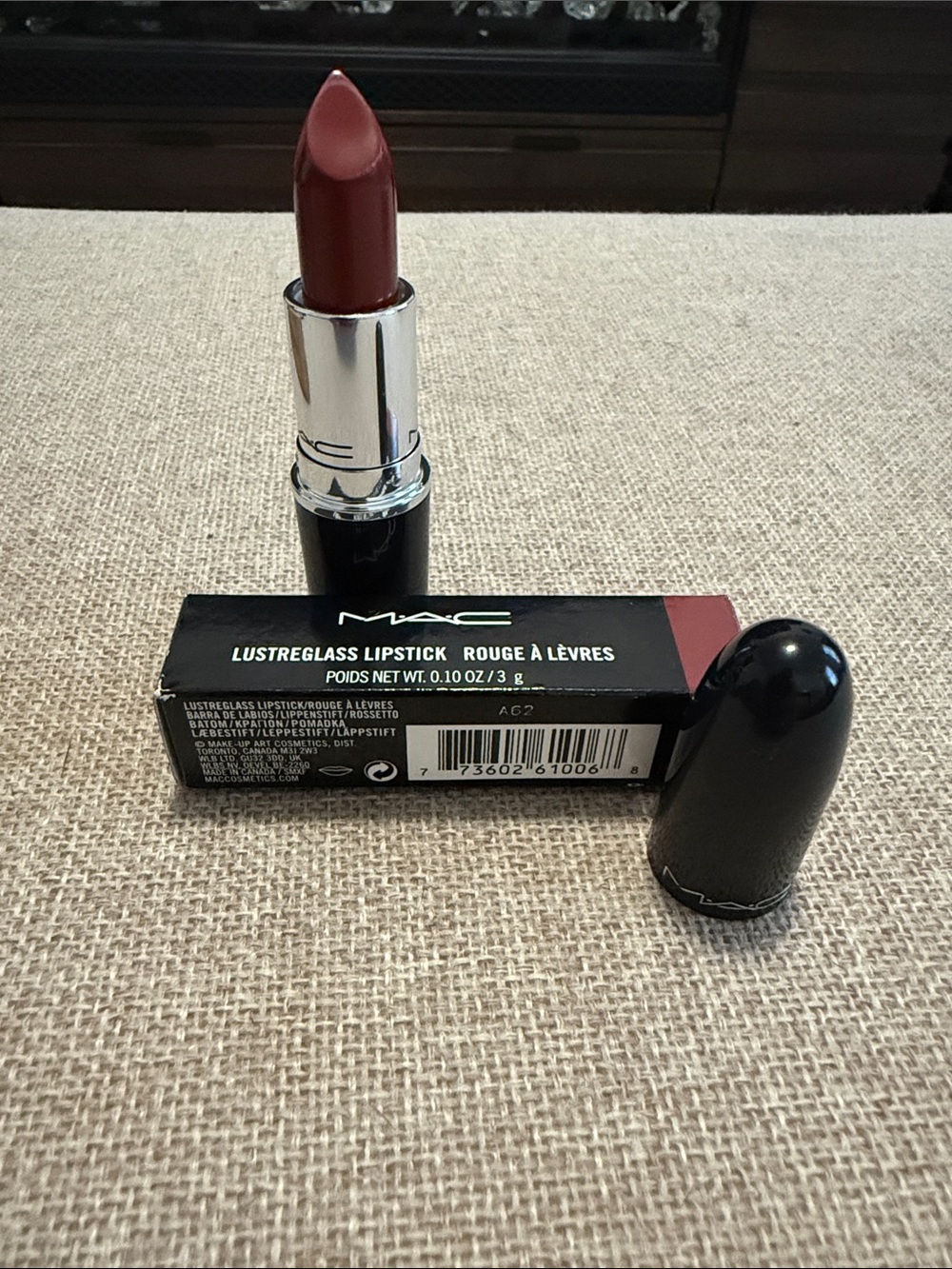 MAC Cosmetics Lustreglass Lipstick - 522 Spicy it Up! Brand New